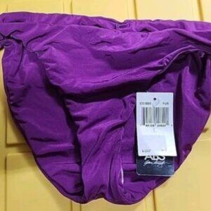 NWT ABS Bikini Bottom Purple Size Large Bow MSRP $67 (A1)